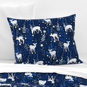 Woodland Deer - Navy