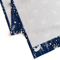 Woodland Deer - Navy