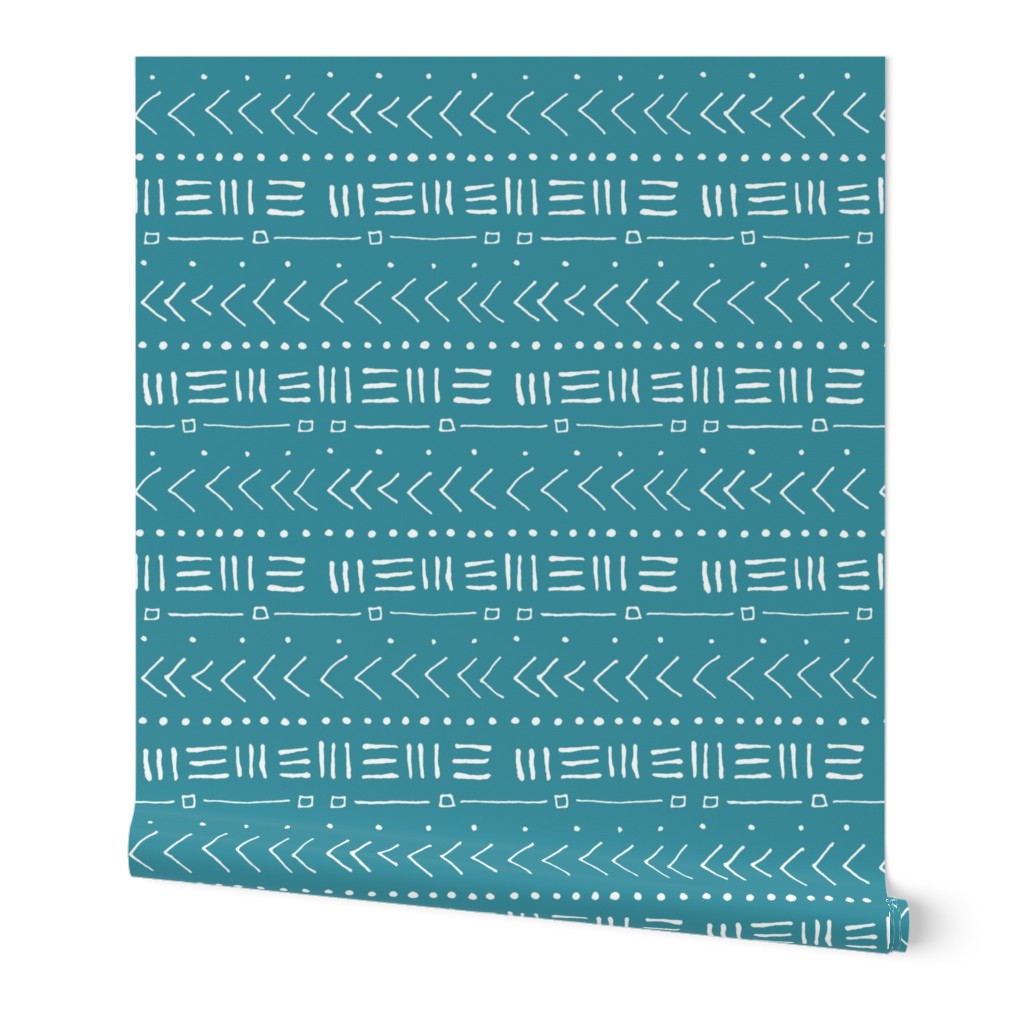 Tribal Bands on Teal // Large