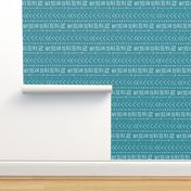 Tribal Bands on Teal // Large