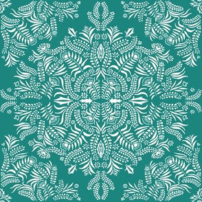 Jungle Damask Emerald