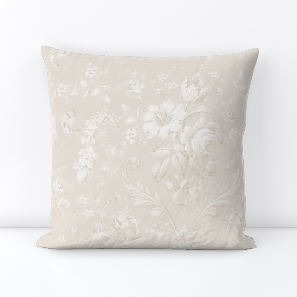 Faded Rococo belgian linen