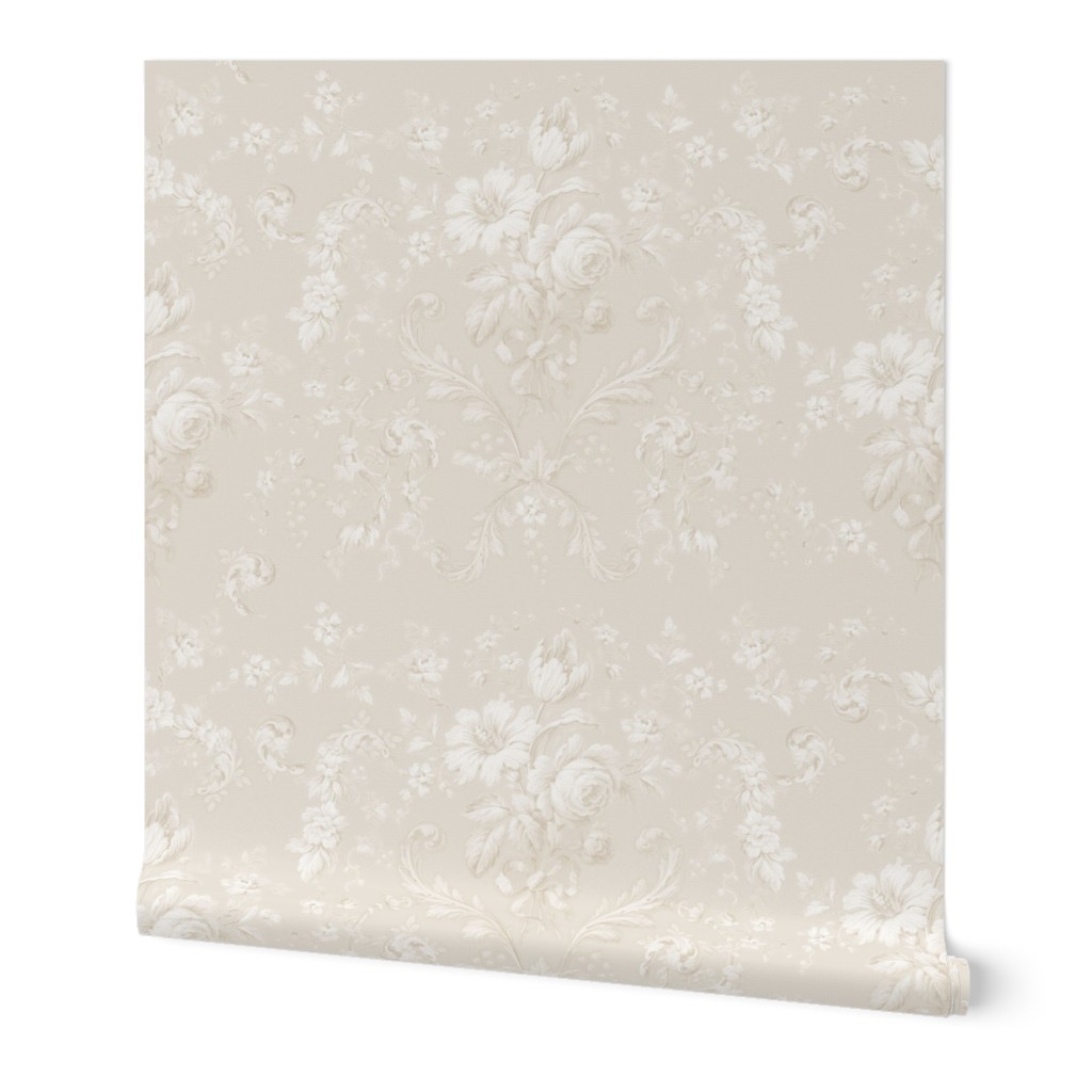 Faded Rococo belgian linen