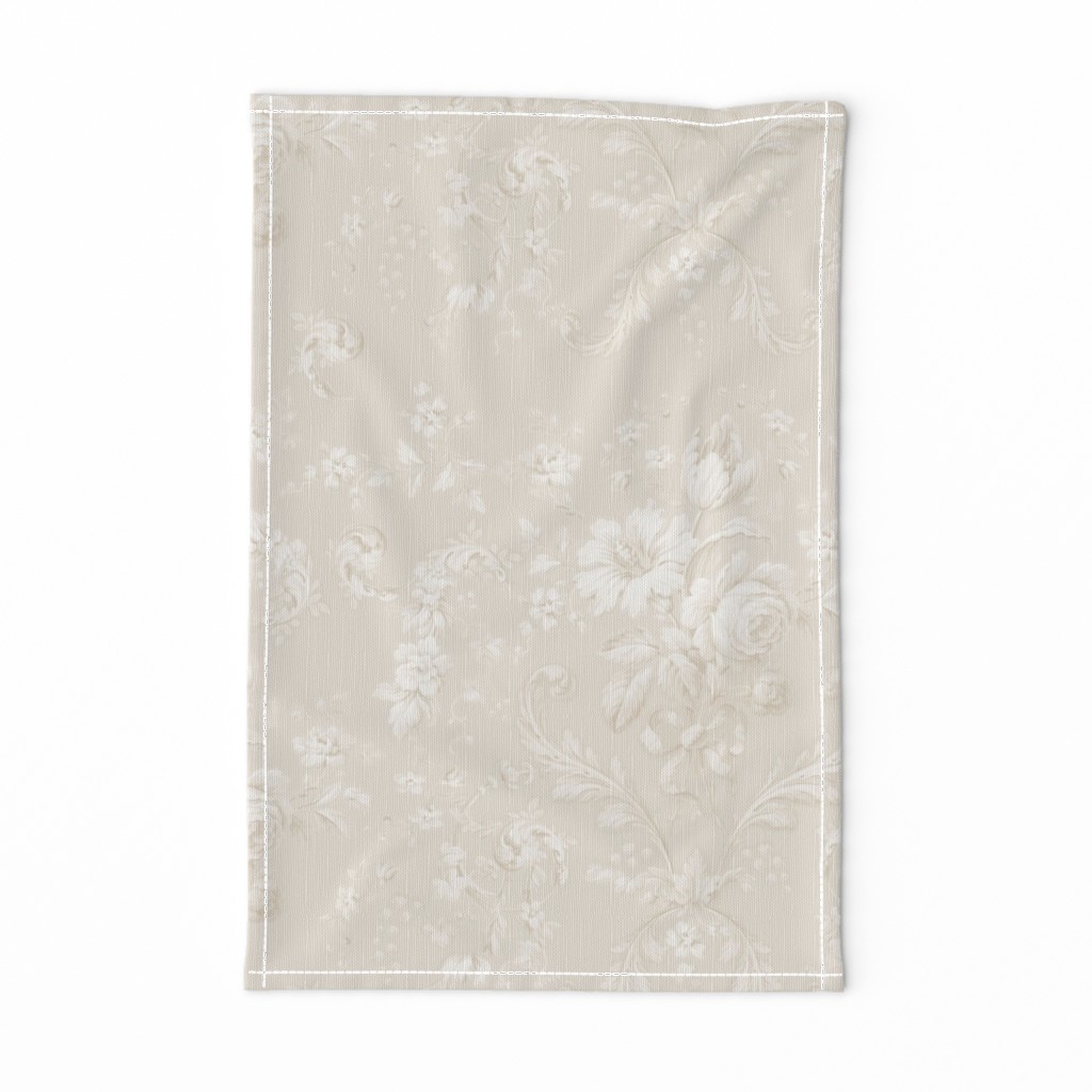 Faded Rococo belgian linen