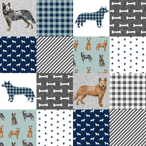 australian cattle dog pet quilt b cheater quilt wholecloth fabric