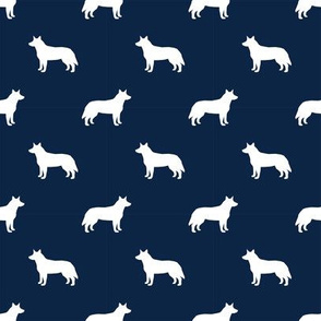 australian cattle dog pet quilt b cheater quilt silhouette coordinate fabric