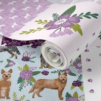 australian cattle dog pet quilt c cheater quilt wholecloth fabric