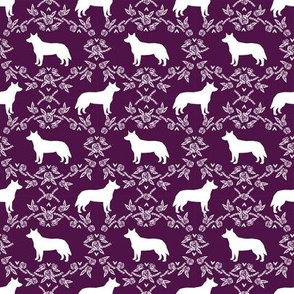 australian cattle dog pet quilt c cheater quilt silhouette coordinate fabric