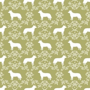 australian cattle dog pet quilt d cheater quilt silhouette coordinate fabric