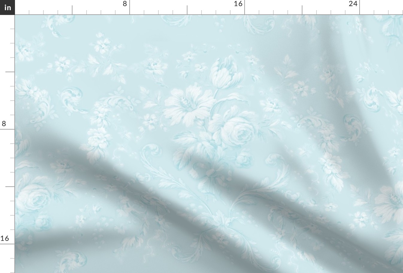 Faded Rococo faded aqua