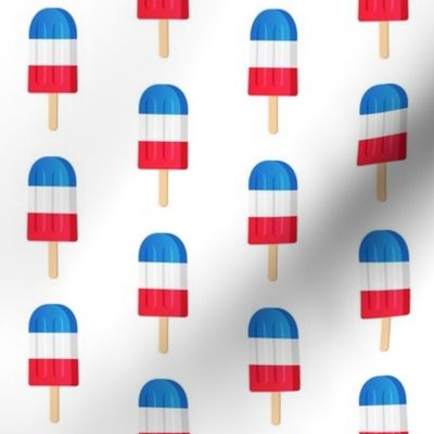 2" Patriotic Popsicles // White