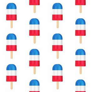 2" Patriotic Popsicles // White