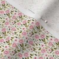 1.5" Strawberry Fields Roses - Ivory