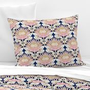 Blush King Protea Art Deco (midnight) smaller