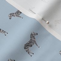 safari coordinates quilt blue and white zebras animals nursery 
