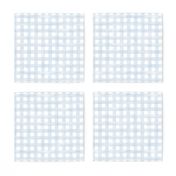 safari coordinates quilt blue and white check nursery 