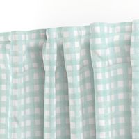 safari coordinates quilt mint and white check nursery 