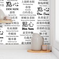 Chinese / English Dim Sum menu (B&W)