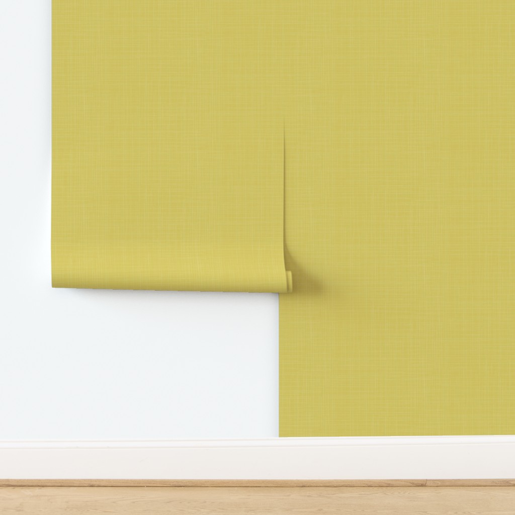 Gold Muted Chartreuse Yellow Green Wallpaper | Spoonflower