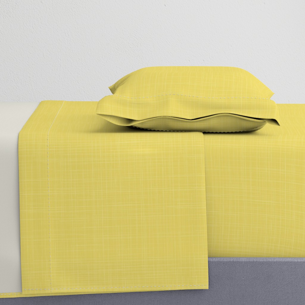 Gold Muted Chartreuse Yellow Green Texture Linen Solid || Large Scale Woven White _ Miss Chiff Designs