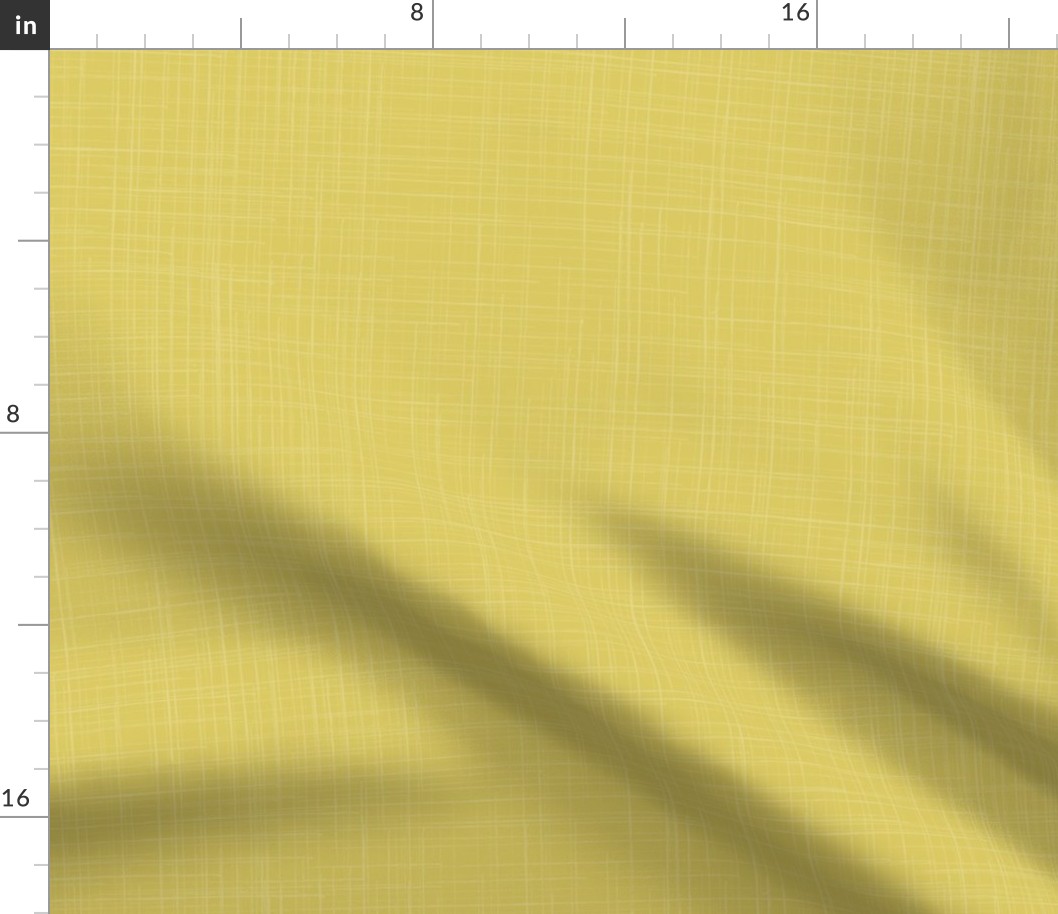 Gold Muted Chartreuse Yellow Green Texture Linen Solid || Large Scale Woven White _ Miss Chiff Designs