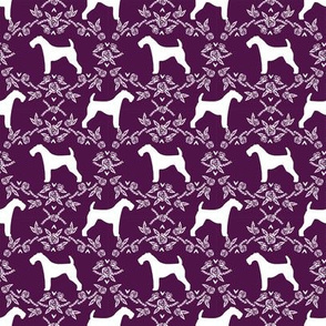 airedale terrier dog breed pet quilt c quilt silhouette coordinates dog fabric