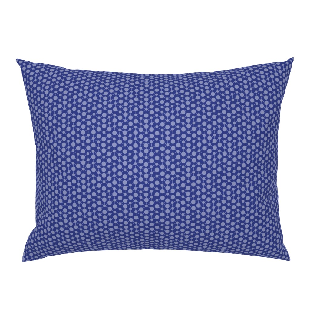 Deep Blue Purple Textured  Solid || Geometric Math Dots Spots White _ Miss Chiff Designs