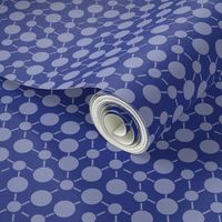 Deep Blue Purple Textured  Solid || Geometric Math Dots Spots White _ Miss Chiff Designs