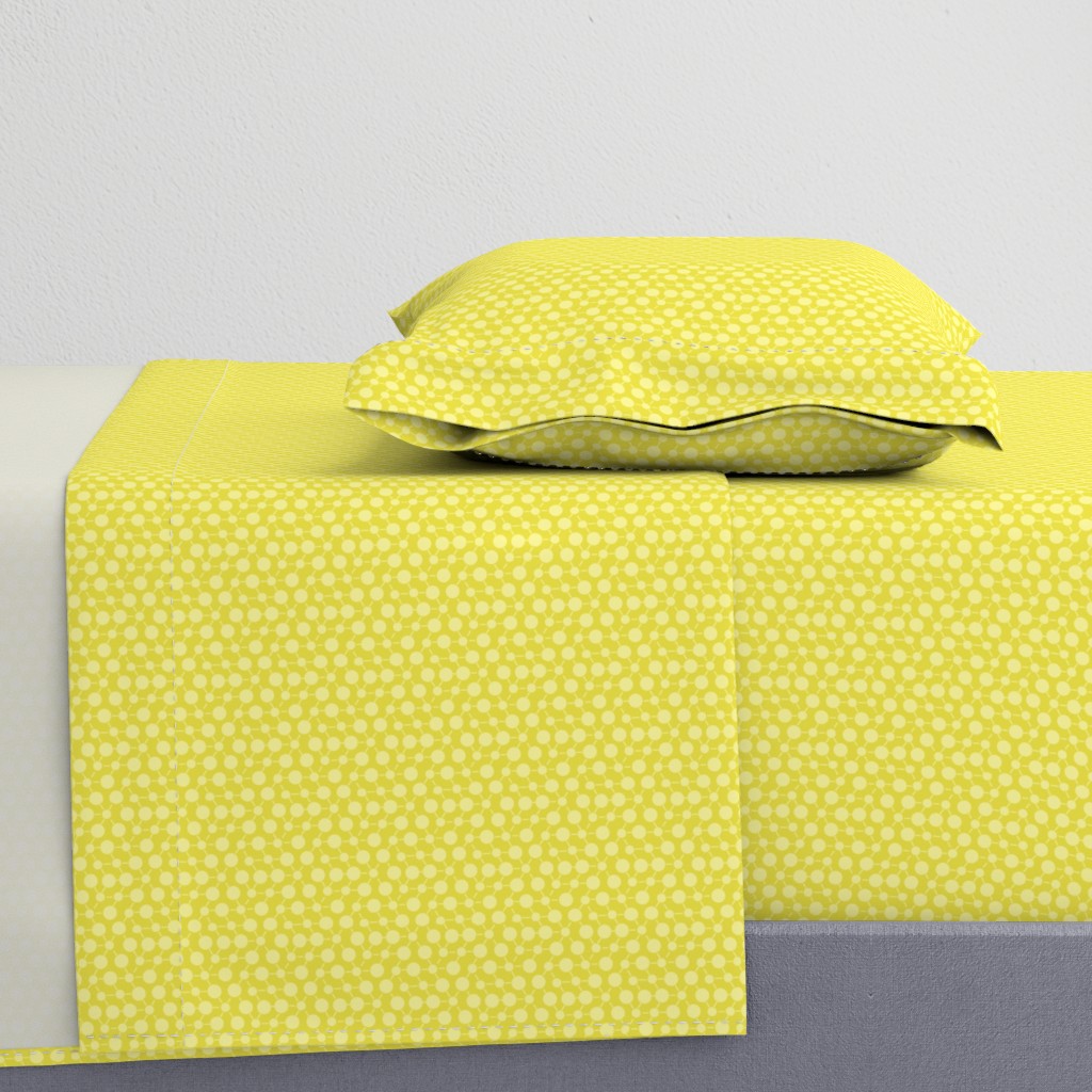 Chartreuse Solid Lemon Yellow Lime Green  || Geometric Texture Dots Spots White _ Miss Chiff Designs