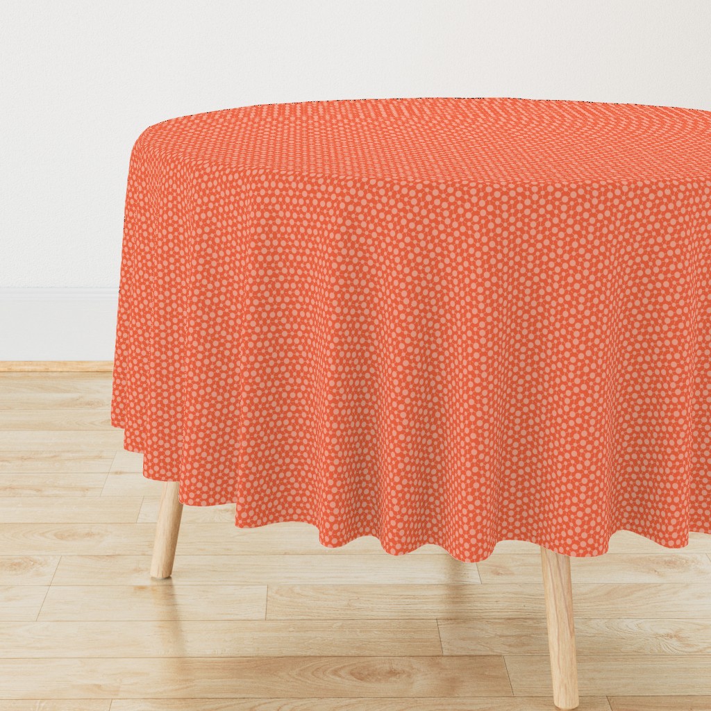 Coral Orange Solid || Geometric Texture Dots Spots Peach White Baby Girl _ Miss Chiff Designs