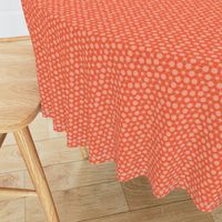 Coral Orange Solid || Geometric Texture Dots Spots Peach White Baby Girl _ Miss Chiff Designs
