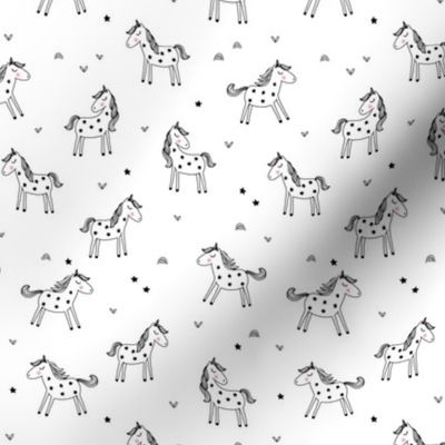 Black and white unicorns - small
