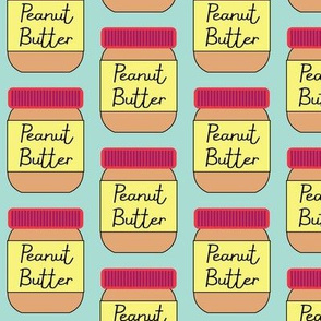 peanut-butter on-teal