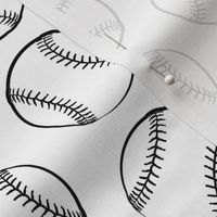 Baseballs Black and White Design