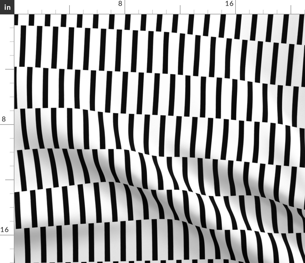 binding stripes, blk/wht-horizontal