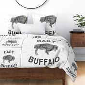 1 blanket + 2 loveys: baby buffalo