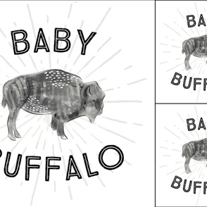 1 blanket + 2 loveys: baby buffalo