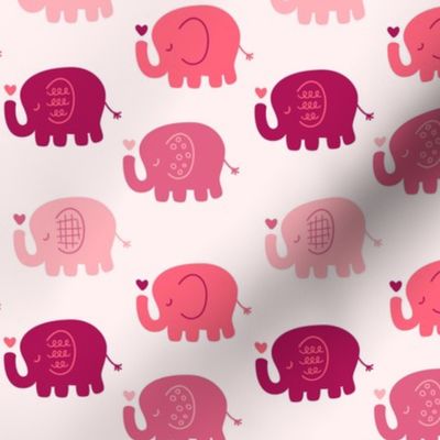 Elephants | Pink