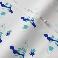 Beach Break//surf fabric, boys room, teenage,  blue fabric