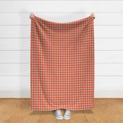 Houndstooth - Red, Taupe