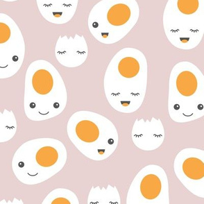 Cute kawaii eggs for breakfast cute food pattern gender neutral