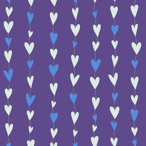 Ultraviolet Hearts Stripe