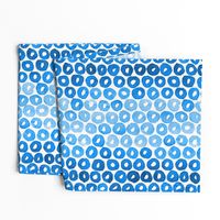 Indigo Watercolor Abstract Geometric Circles // © ZirkusDesign Blue Donut Cheerio Shapes