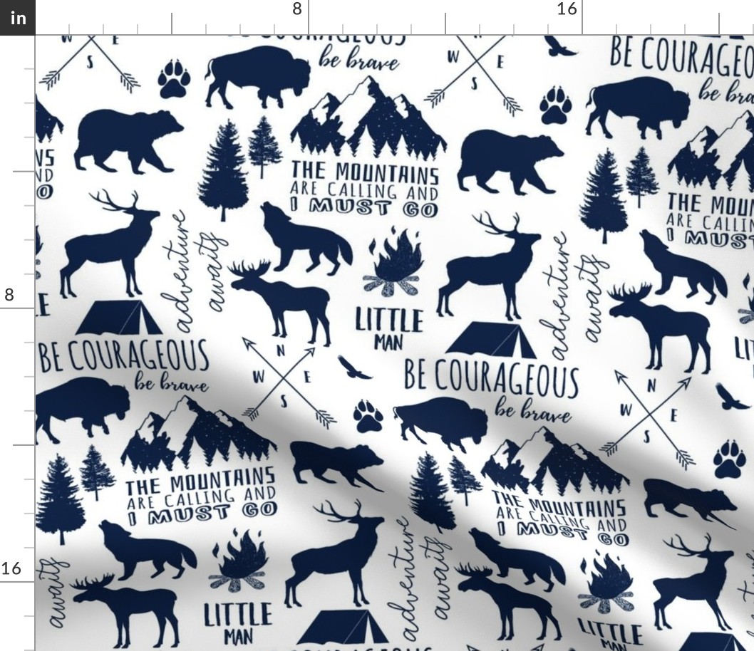 In the Wild Woodland // Navy and White