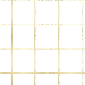 large gold check plaid 