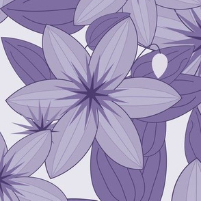 Clematis Scatter: Violet Purple