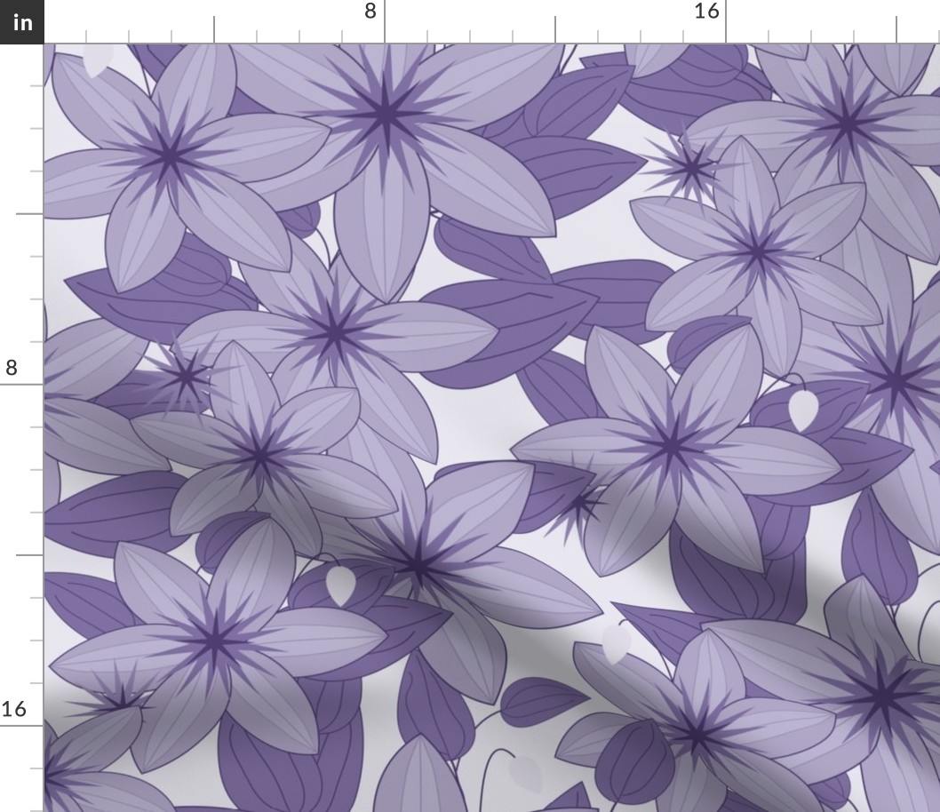 Clematis Scatter: Violet Purple