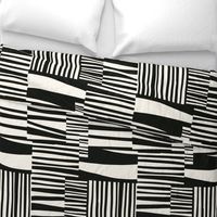 Twiggy Stripes, black, cream