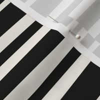 Twiggy Stripes, black, cream