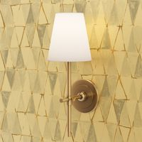 painted triangles - white + gold